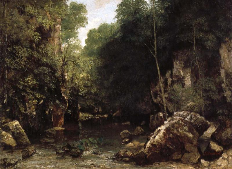 Gustave Courbet The Shaded Stream